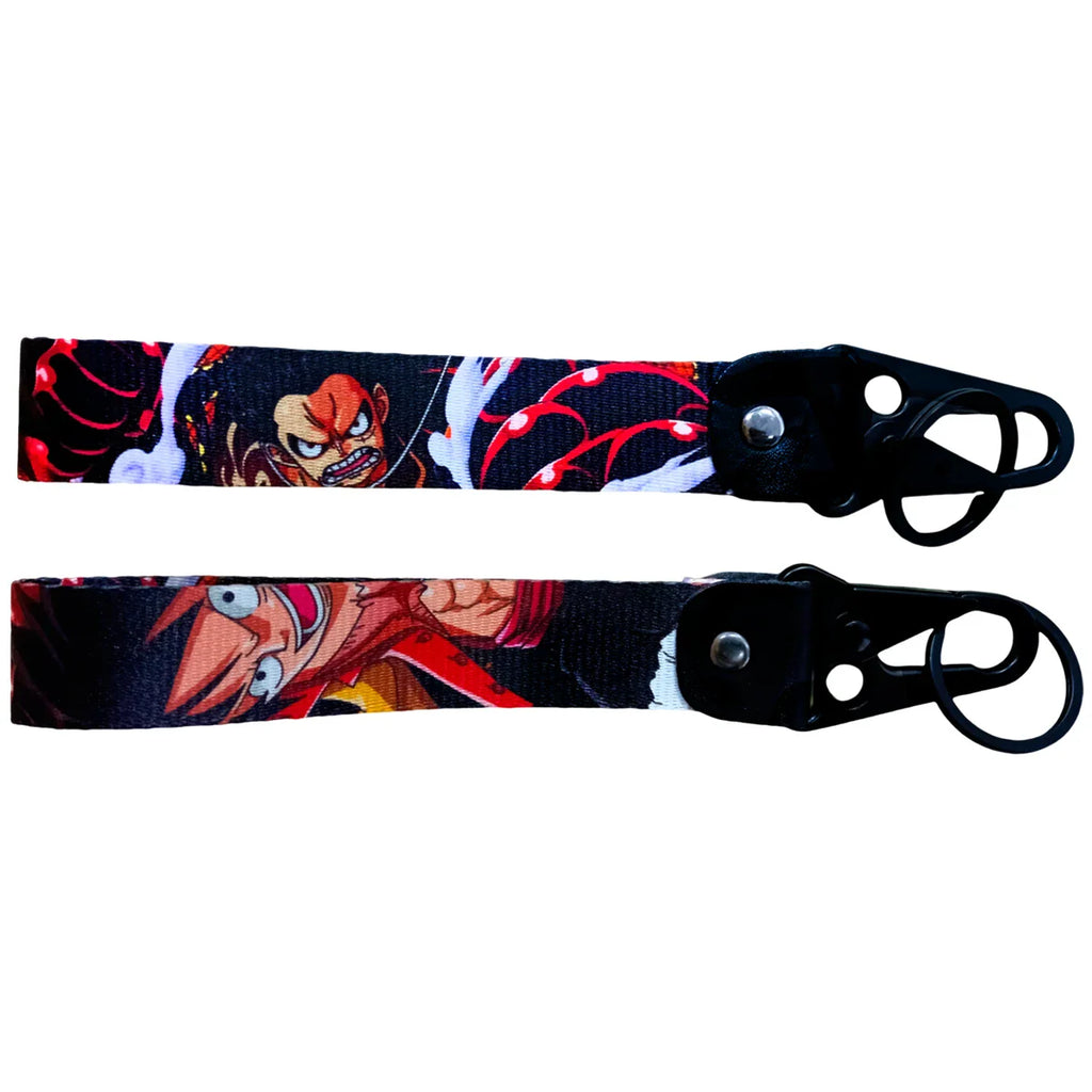 One Piece Keychain Lanyards, Anime Manga Badge Holder Pendant Portable Key Lanyard Accessories