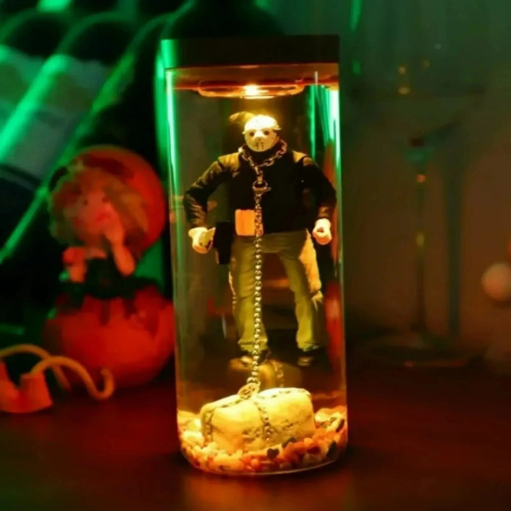Jason Voorhees Friday 13th Water Lantern Collector Water Lantern Horror Decoration Gift Souvenir Halloween Night Lantern Decor