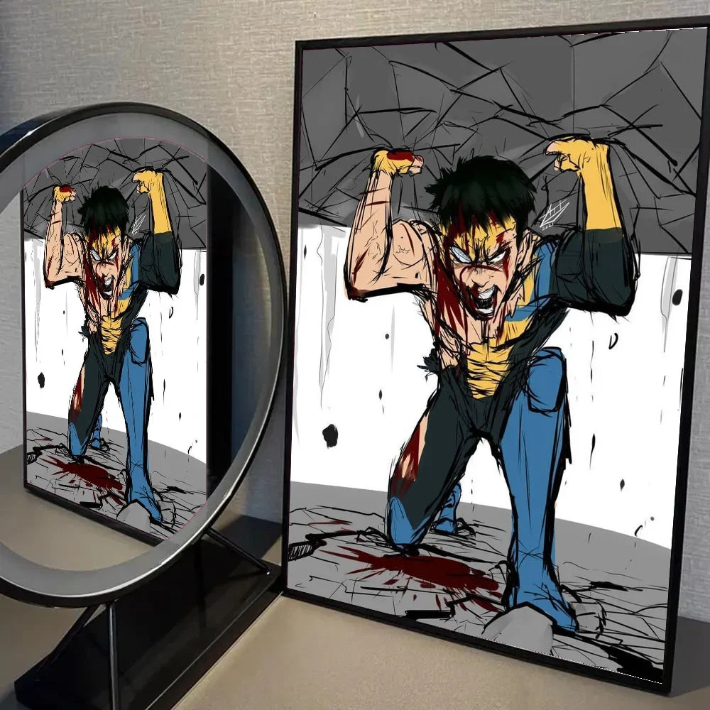 Super-Man Us Anime I-Invincible Poster HD Posters Home Room Bar Cafe Decor Art Wall Painting Picture
