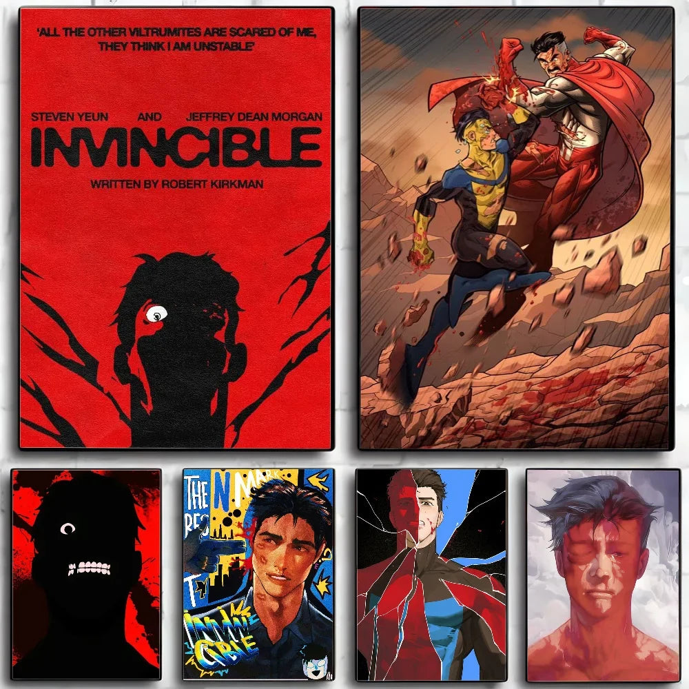 Super-Man Us Anime I-Invincible Poster HD Posters Home Room Bar Cafe Decor Art Wall Painting Picture