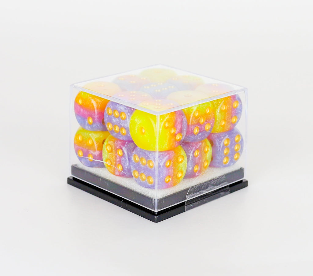 12mm Tahitian Sunset d6 Dice Set
