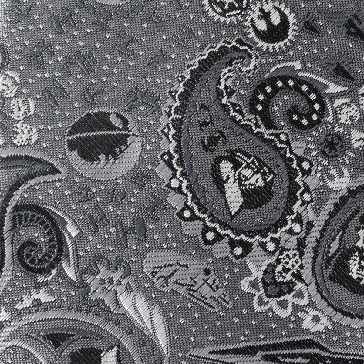 Star Wars Darth Vader Gray Paisley Tie