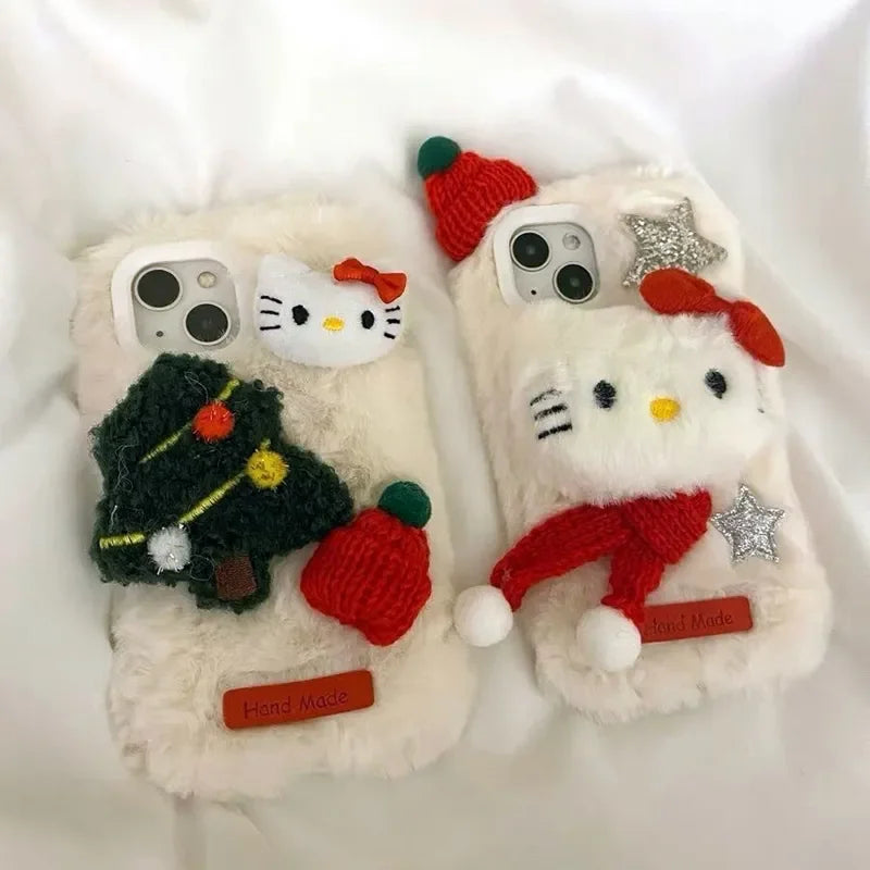 Sanrio Hello Kitty Plush Phone Case For iPhone Mobile Phone Pochacco Case