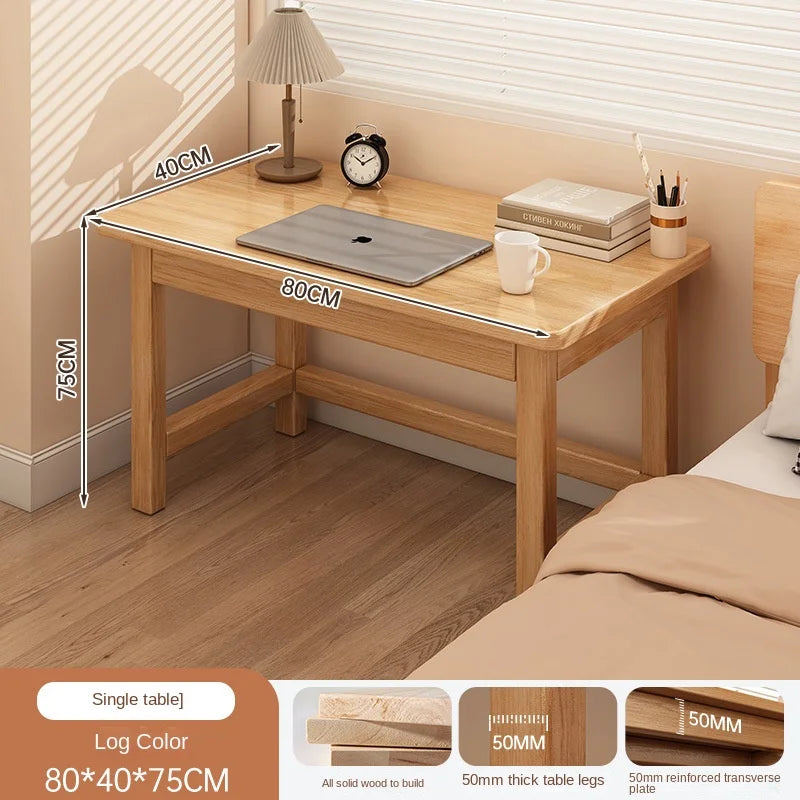 Solid wood desk for students, home use, bedroom, computer desk, study desk, writing desk, office desk
