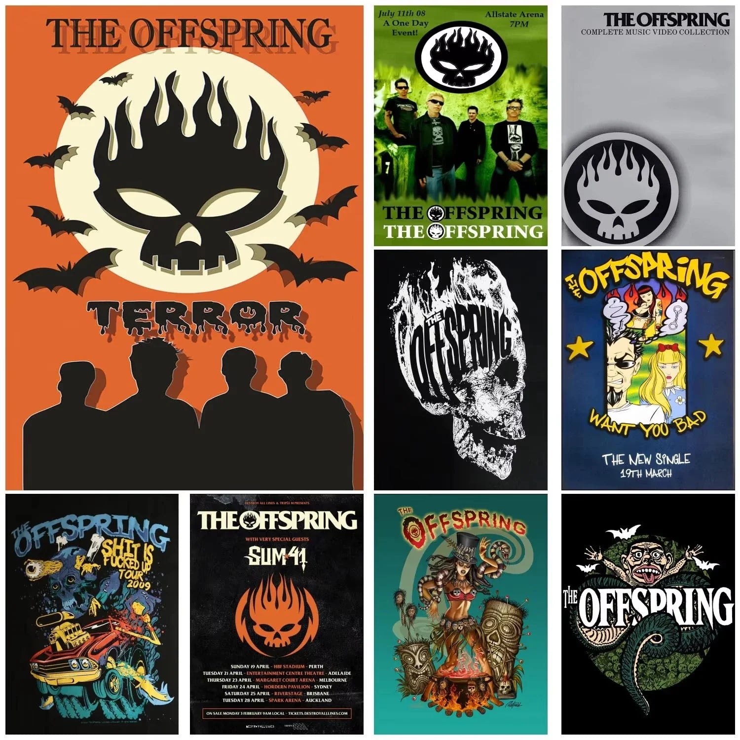 the offspring Anime Video Game Canvas Art Poster and Wall Art Picture Print Modern Family bedroom Decor Posters