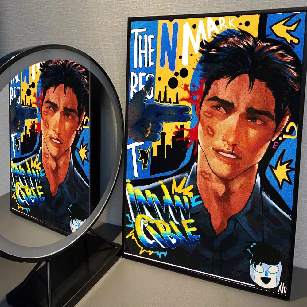 Super-Man Us Anime I-Invincible Poster HD Posters Home Room Bar Cafe Decor Art Wall Painting Picture