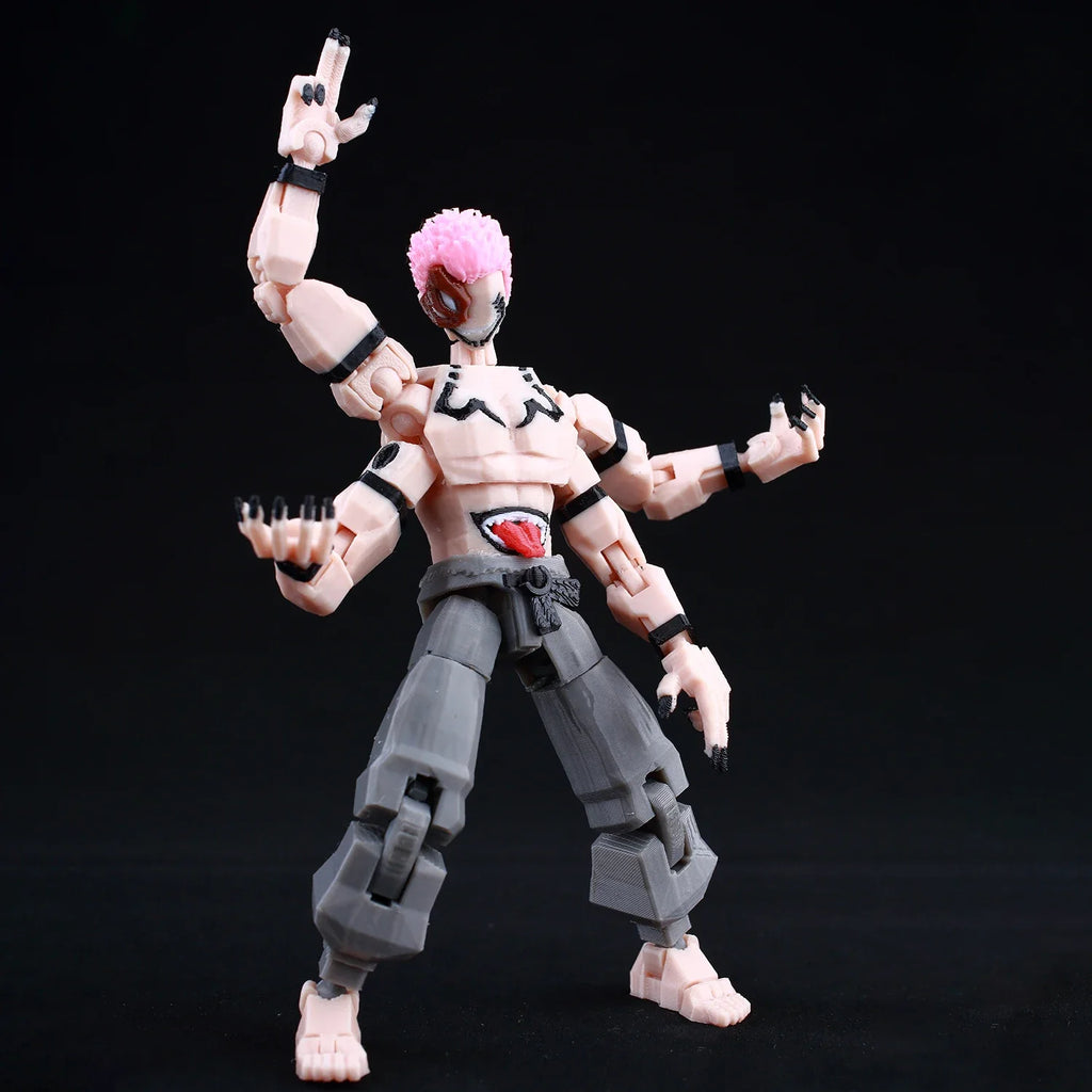 Jujutsu Kaisen 3D Printed Anime Figurine, Gojo Satoru Toji Yuji Sukuna Mahoraga Yuta