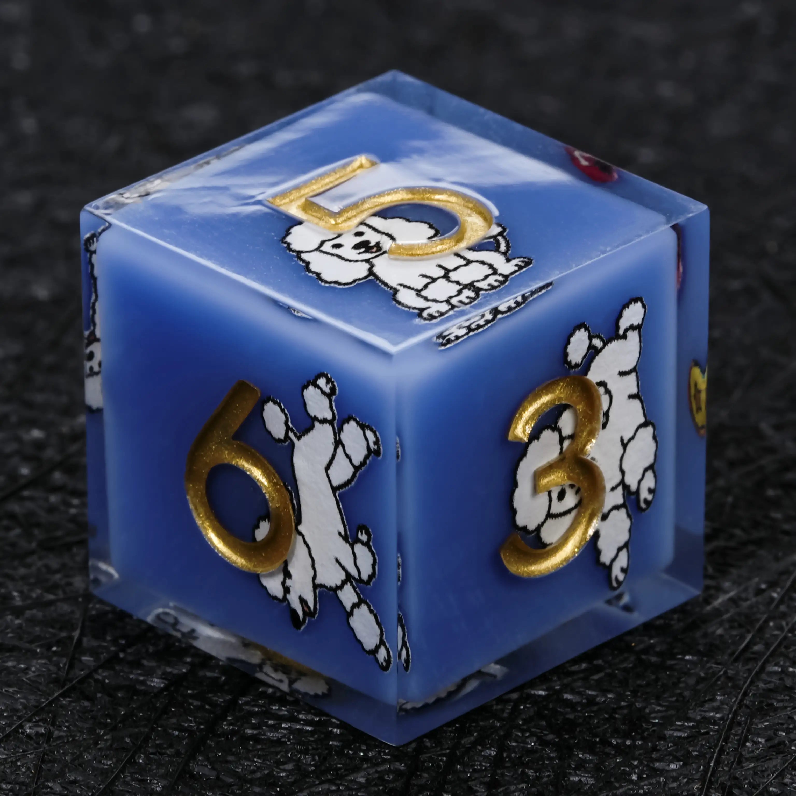 Kickstarter Dice – Canine Legends Poodle Resin DND Dice Set | Guardian Dice