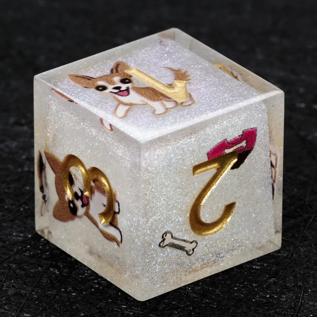 Kickstarter Dice – Canine Legends Chihuahua Resin DND Dice Set