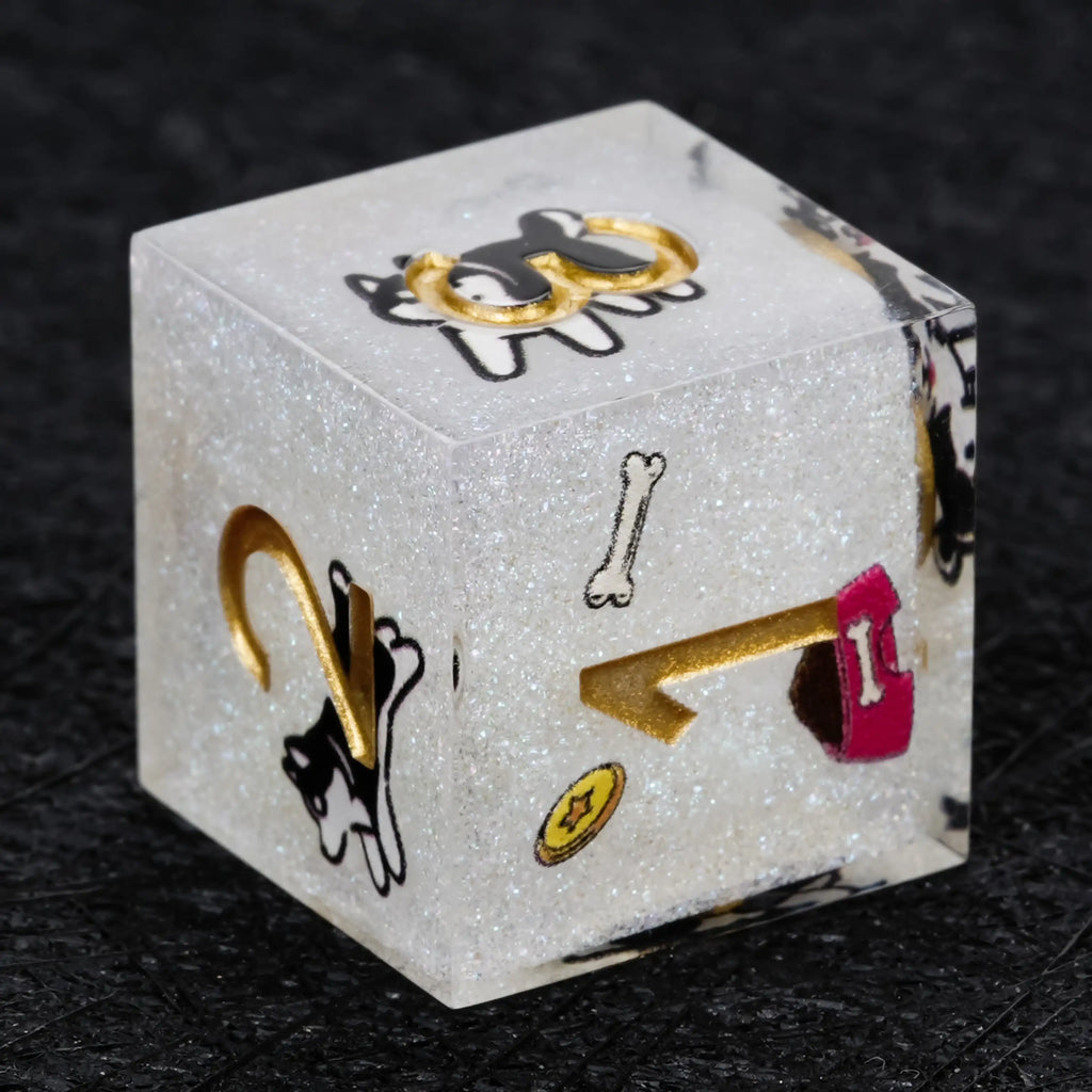 Kickstarter Dice – Canine Legends Husky Resin DND Dice Set | Adventure Dice