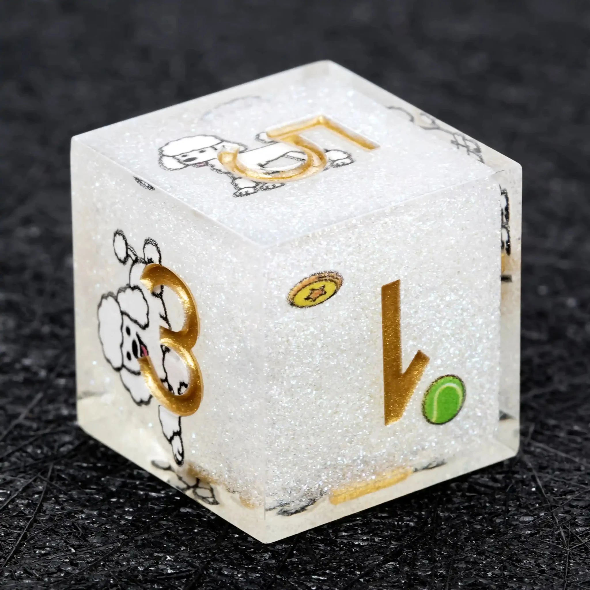 Kickstarter Dice – Canine Legends Poodle Resin DND Dice Set | Guardian Dice