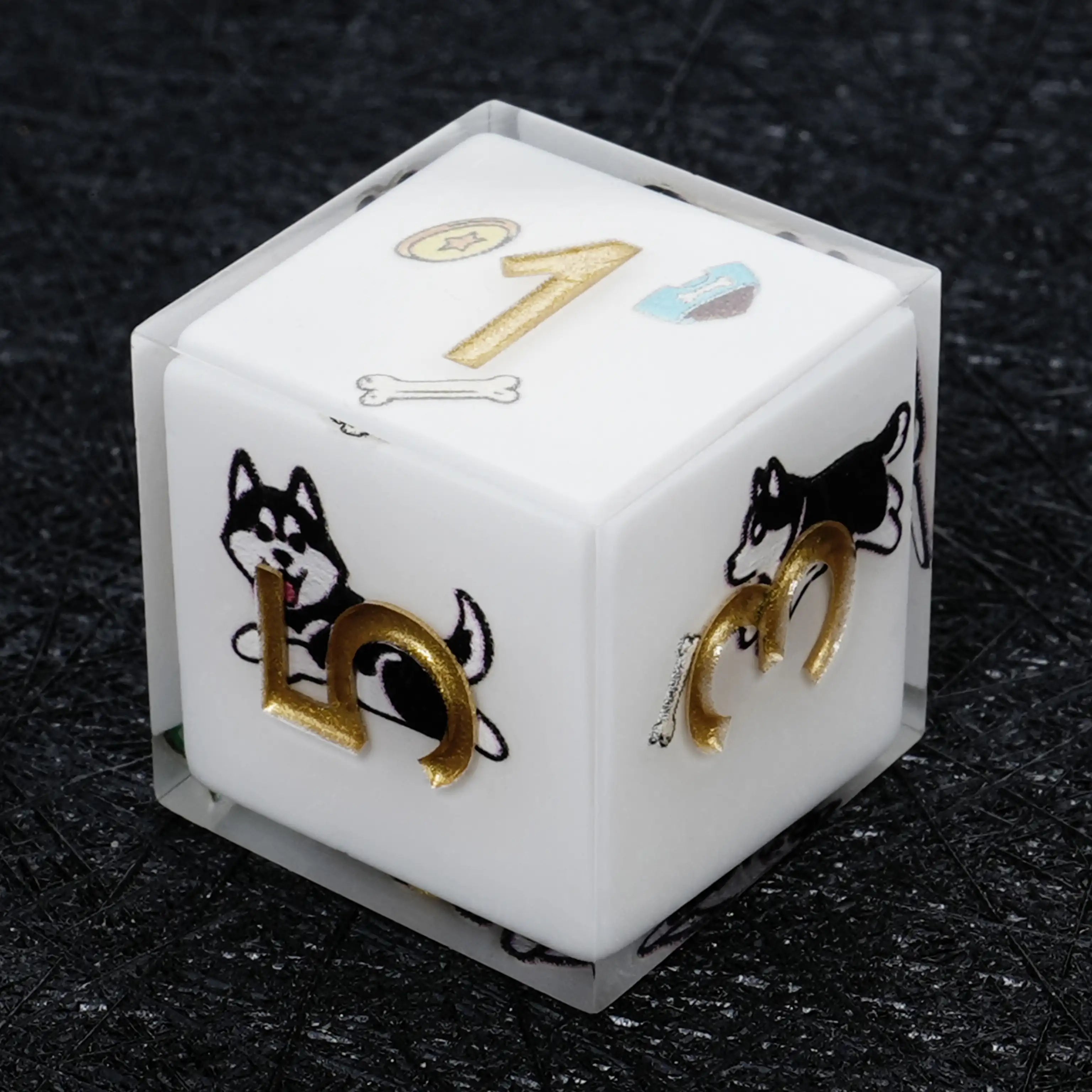 Kickstarter Dice – Canine Legends Husky Resin DND Dice Set | Adventure Dice