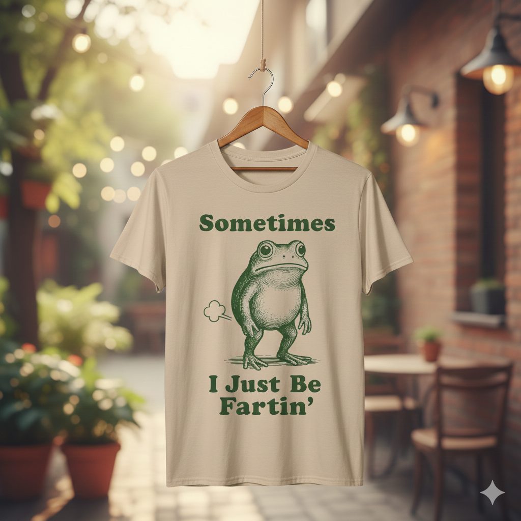 "Sometimes I Just Be Fartin'" Frog T-Shirt