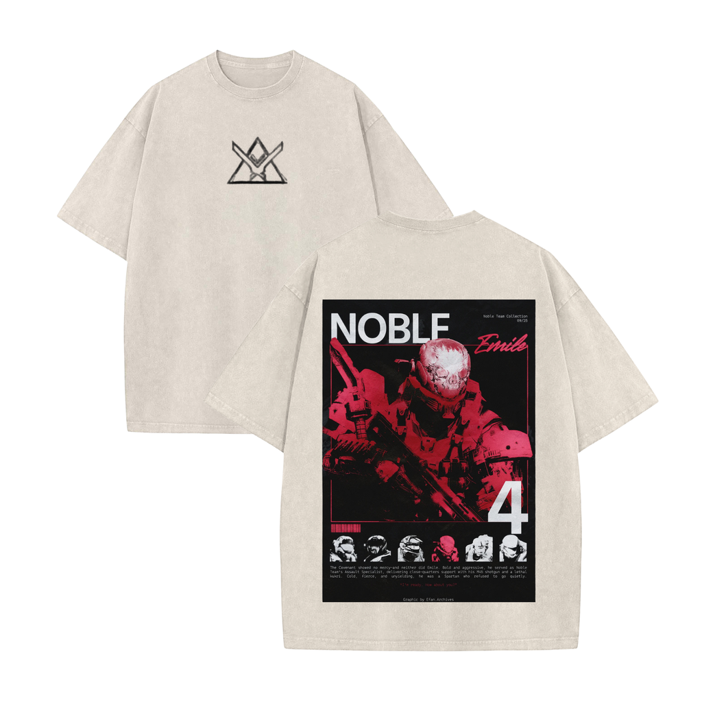 Vintage "Noble Team" Halo Reach Shirt – Retro 90s Bootleg Gaming Tee
