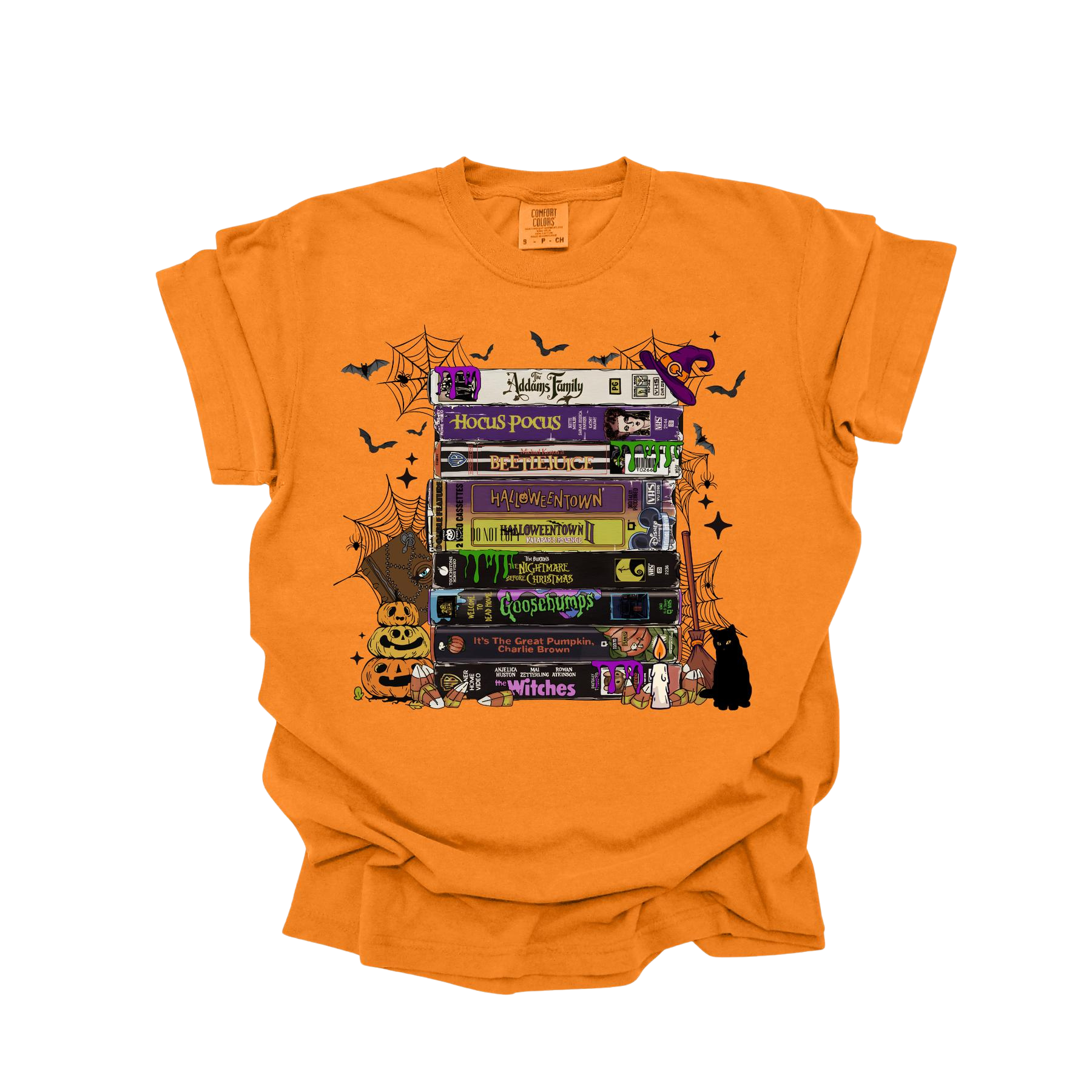 Vintage VHS Tape T-Shirt – Retro Comfort Colors Tee for 90s Movie Lovers & Nostalgia Fans