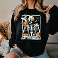 "What's Your Emergency" 911 Dispatcher Sweatshirt - Skeleton Halloween Crewneck
