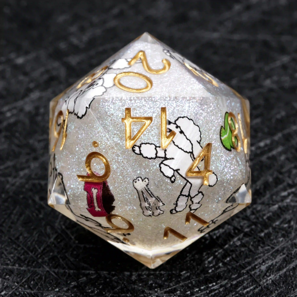 Kickstarter Dice – Canine Legends Poodle Resin DND Dice Set | Guardian Dice