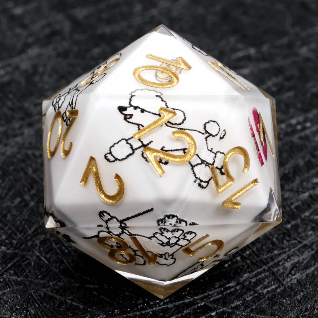 Kickstarter Dice – Canine Legends Poodle Resin DND Dice Set | Guardian Dice