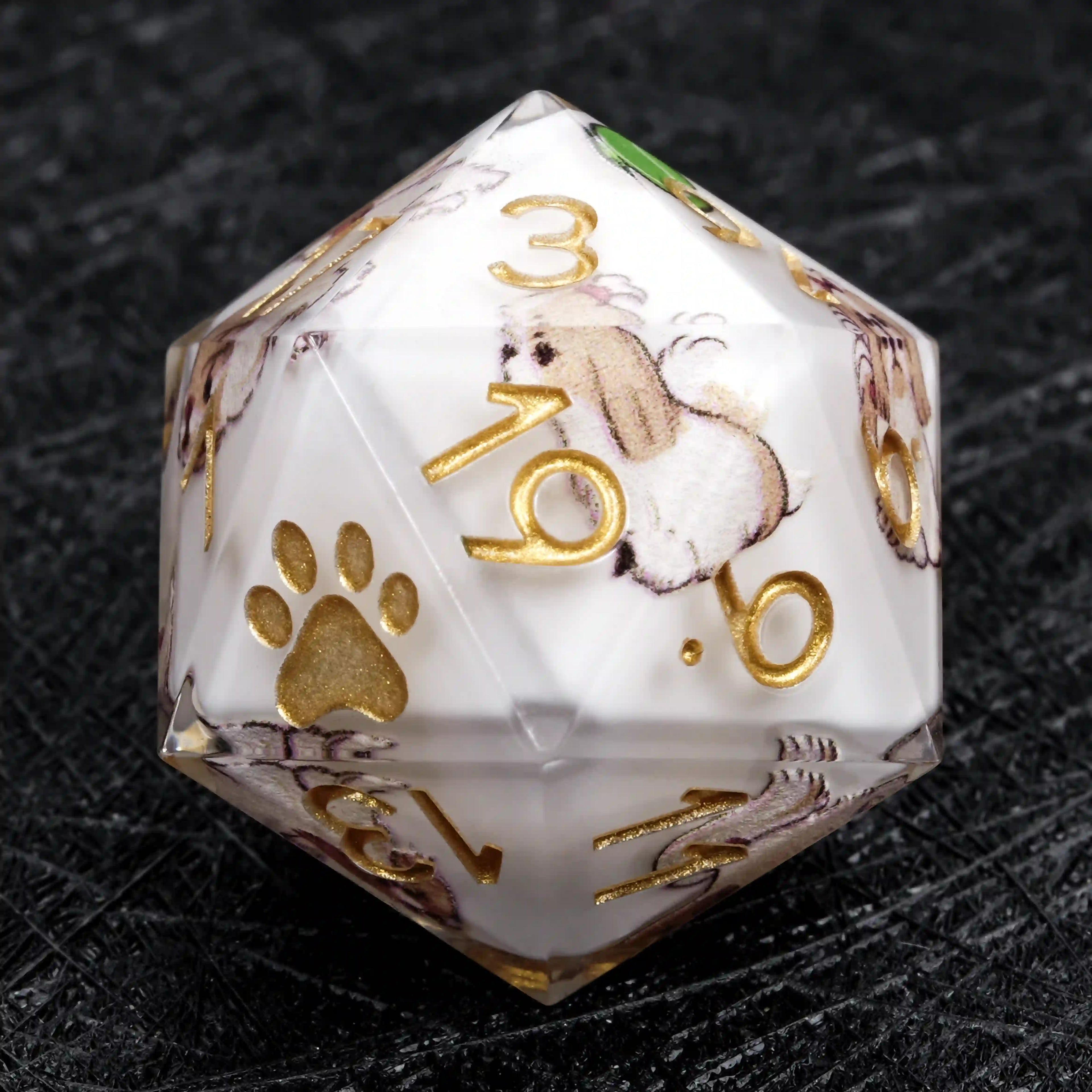 Kickstarter Dice – Canine Legends Shih Tzu Resin DND Dice Set