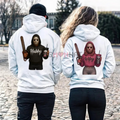 Wifey & Hubby Jason Hoodie – Halloween Couple Outfits, Spooky Horror Movie Shirt, Anniversary Gift