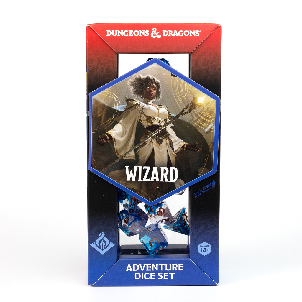D&D Adventure Dice Set - Wizard Edition | Blue 16pc Collection