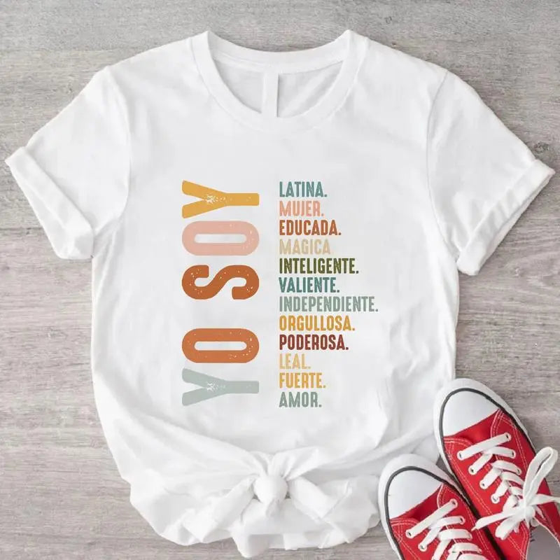 Yo Soy T-Shirt - Mujer Latina Shirt, Mexican Latina Tee, Hispanic Gift