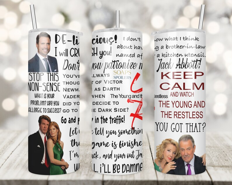Young and the Restless 20 oz Skinny Tumbler