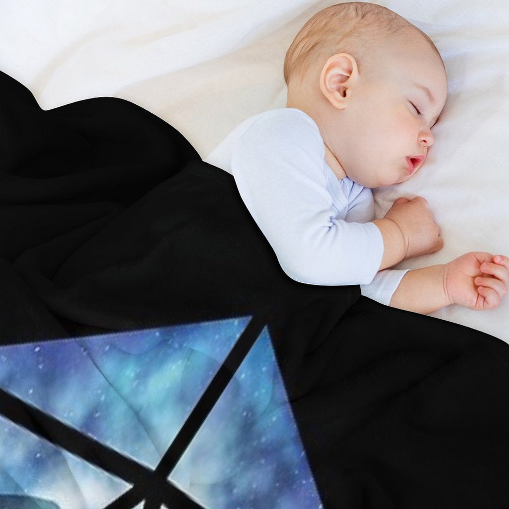Blue Sky Ice Dragon D20 Throw Blanket