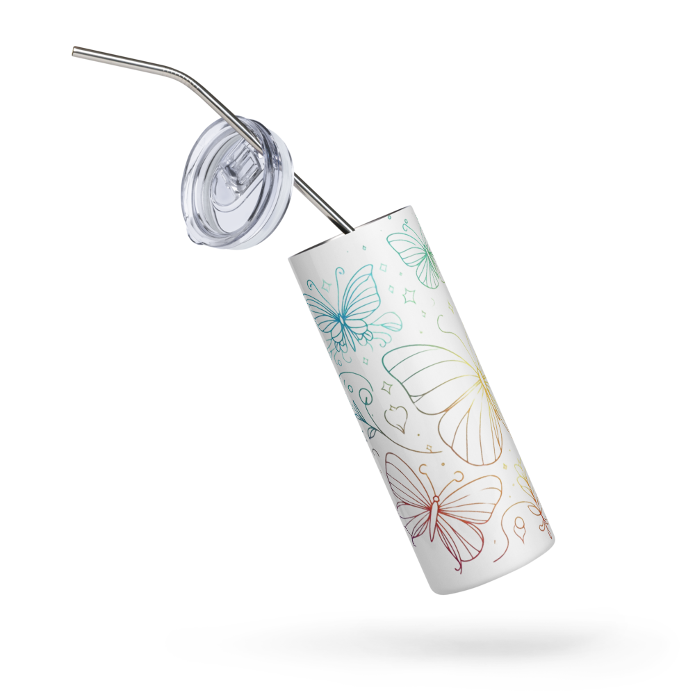 Personalized Butterfly Tumbler