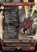 Summon: G.F. Cerberus (FIN-368) - FINAL FANTASY: (enchantment) (Borderless)