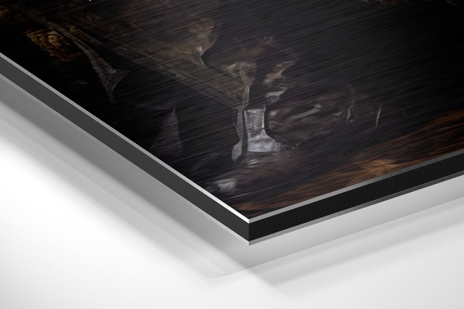 Batman in Throne Brushed Aluminum Dibond Wall Art