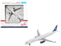 Airbus A321 Commercial Aircraft "American Airlines" (N578UW) Gray with Blue Tail 1/500 Diecast Model by Herpa  free shipping USA