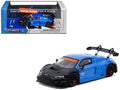 Audi R8 LMS GT3 evo II #10 "Tarmac Works 10th Anniversary" Blue Metallic and Matt Black "Hobby64" Series 1/64 Diecast Model Car by Tarmac Works  free shipping USA
