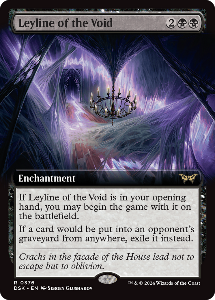 Leyline of the Void (DSK-376) - Duskmourn: House of Horror: (Extended Art) Foil