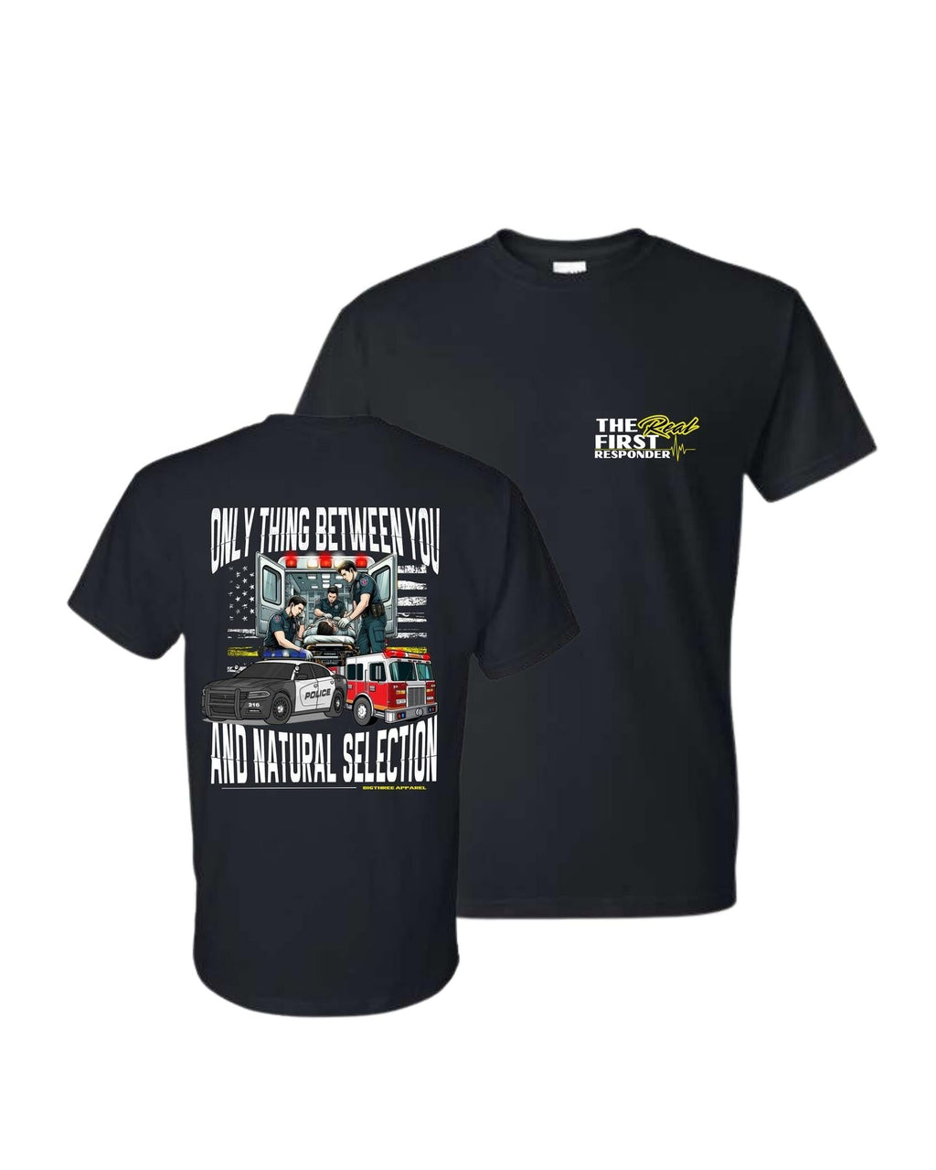 First Responder T-Shirt – Patriotic Graphic Tee to Honor Everyday Heroes in Uniform