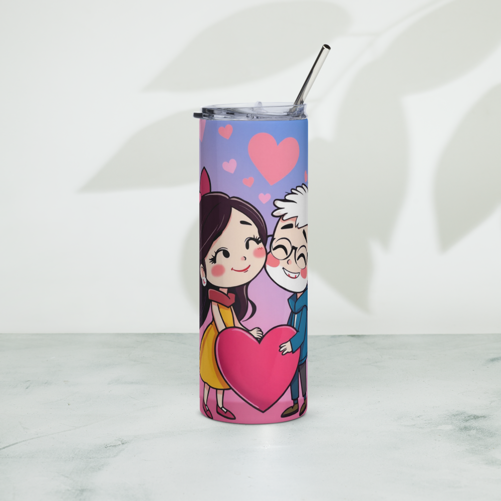 Valentine Couple Metal Tumbler