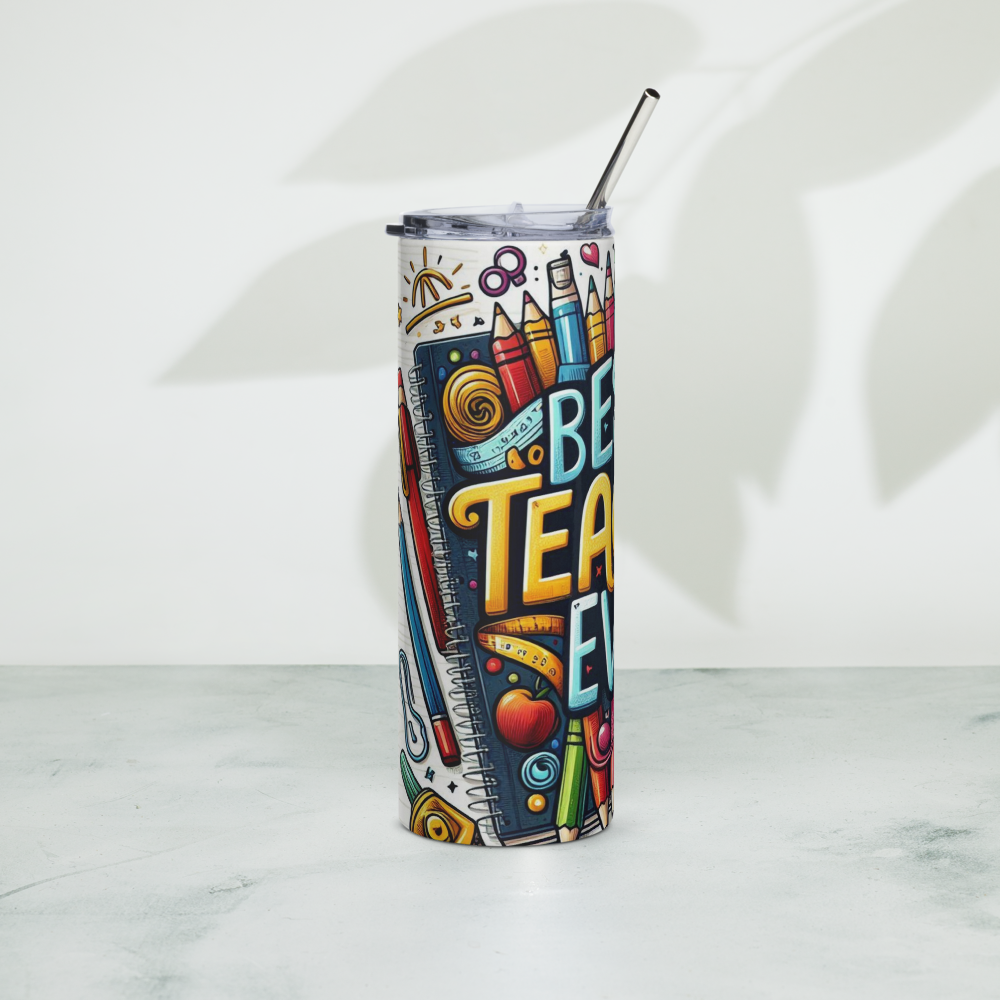 Best Teacher Ever Design Tumbler