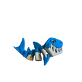 Mini Skeleton Shark Keychain (V2) (FF3D) (Limited Edition)