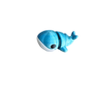 Blue Whale KeyChain (ZOU3D)