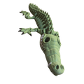 3-Color Skeleton Crocodile (Articulated) (Adult)