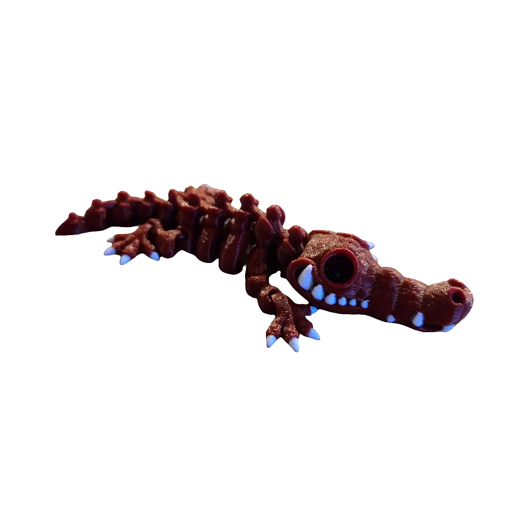 Skeleton Croc Keychain