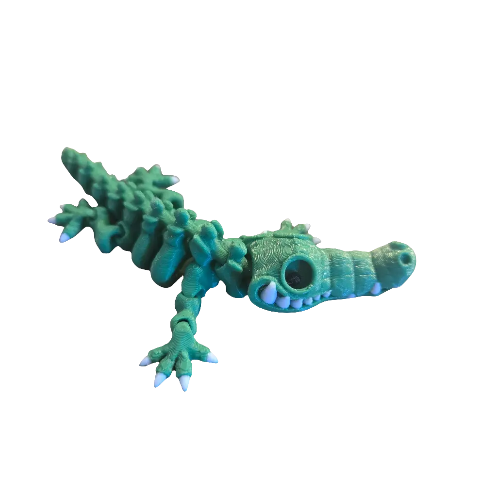 Skeleton Croc Keychain