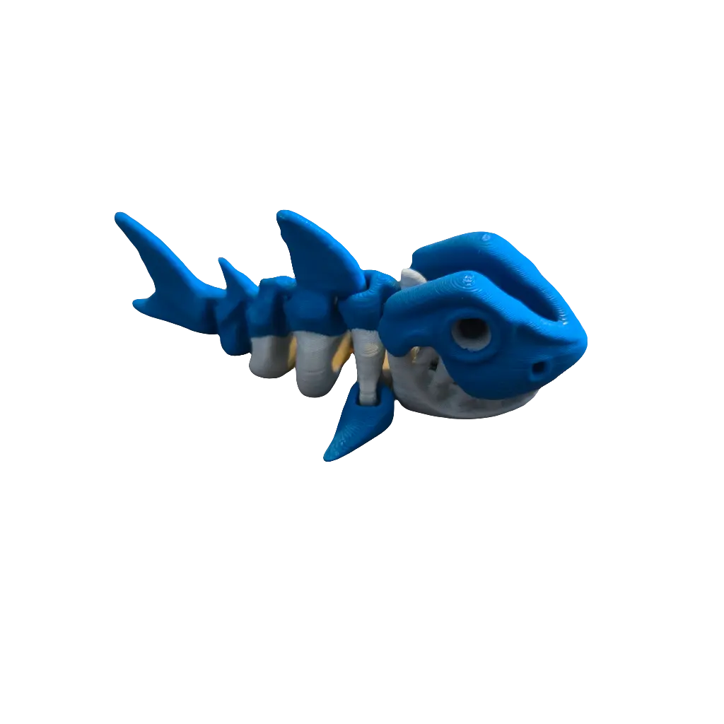Mini Skeleton Shark Keychain (V2) (FF3D) (Limited Edition)