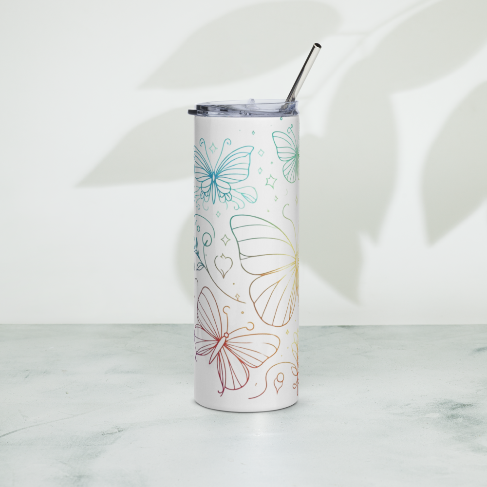 Personalized Butterfly Tumbler