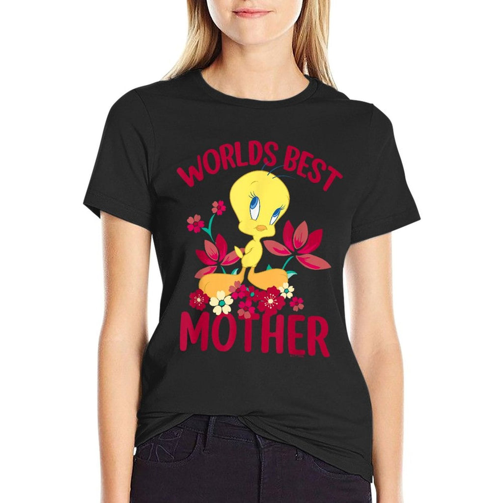 Looney Tunes Mother's Day Tweety Worlds Best Mom T-Shirt
