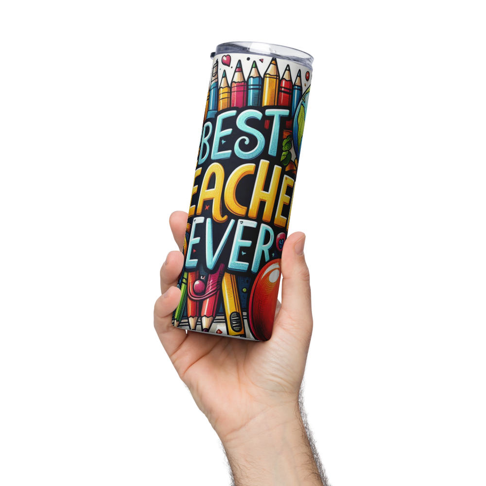 Best Teacher Ever Design Tumbler