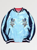 Blue and Pink Reversible Sukajan Jacket 'Kawagoe' - Sublimation Jacket ( Recreated Edition )