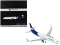 Boeing 737-800 Commercial Aircraft "AeroMexico" (N957AM) White with Dark Blue Tail "Gemini 200" Series 1/200 Diecast Model Airplane by GeminiJets  free shipping USA