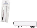 Box Dry Goods Trailer White 1/87 (HO) Scale Plastic Model by HO Logistics  free shipping USA