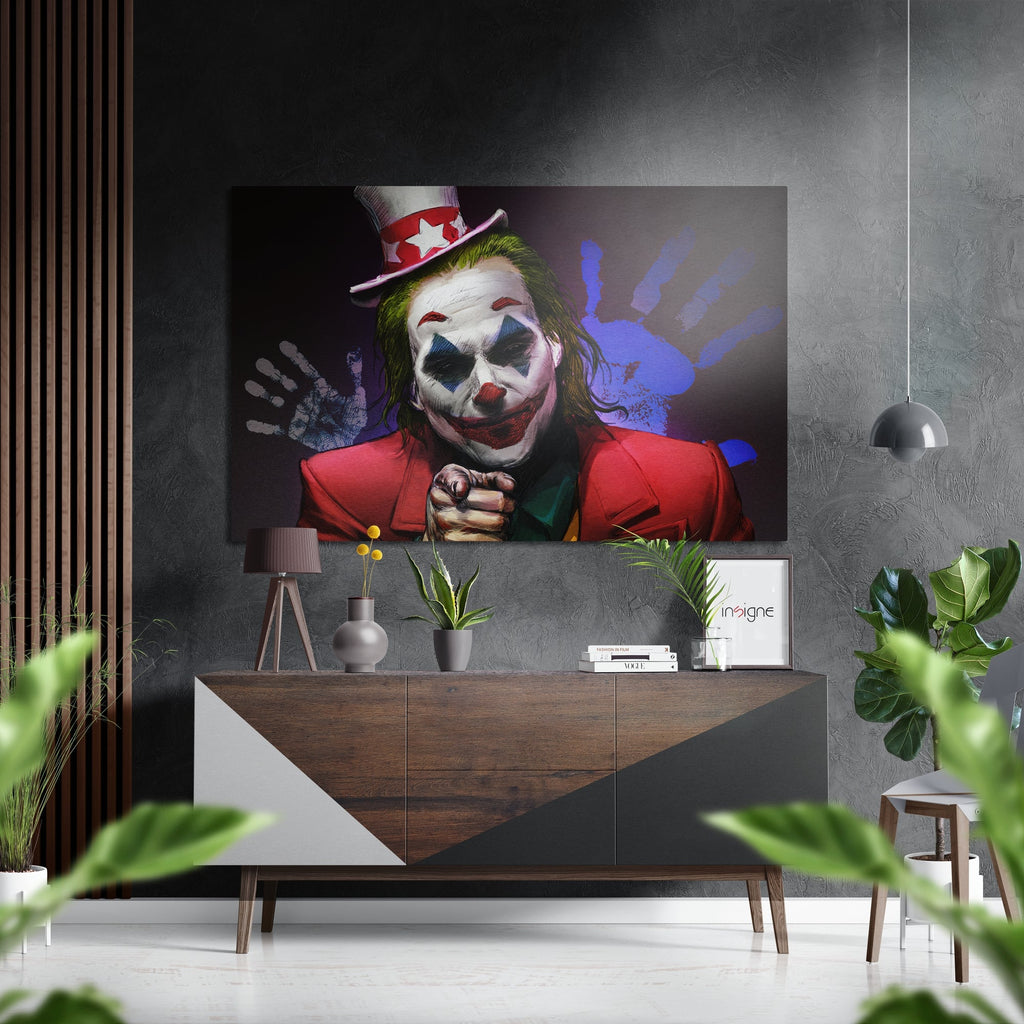 Joker Brushed Aluminium Dibond Wall Art
